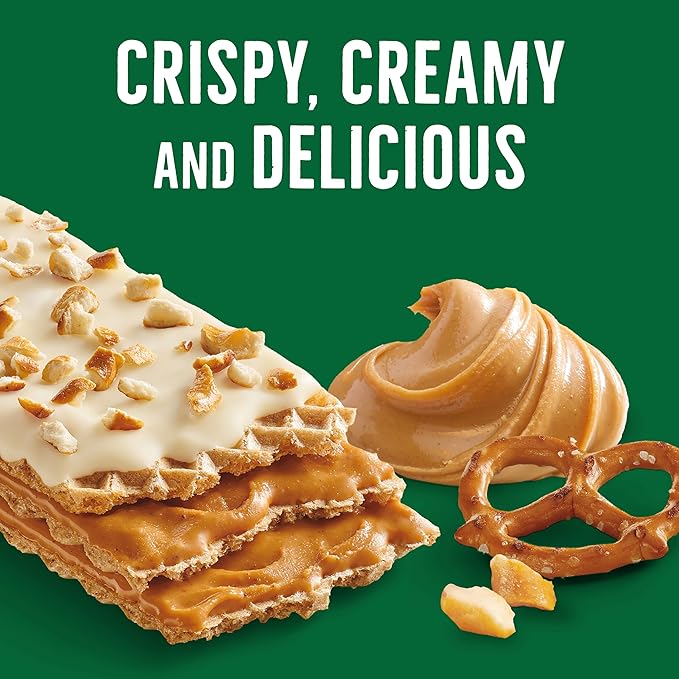 Nature Valley Crispy Creamy Wafer Bars, Pretzel Peanut Butter, 5 Bars, 6.5 oz