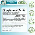 Why Not Natural Liquid Collagen Plus Biotin Drops for Women and Men - Supplement for Hair, Skin, and Nails