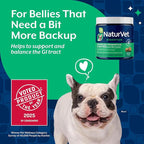 NaturVet Advanced Probiotics & Enzymes, PB6 Dog Soft Chews to Help Sensitive Stomachs and Digestive Issues, Hickory Smoked Bacon Flavored Pet Supplement for Dogs Over 6 Weeks, 120 Count Jar