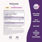 Natrol Kids Fast Dissolve Melatonin 1 mg, Dietary Supplement for Restful Sleep, Sleep Tablets for Kids, 40 Strawberry-Flavored Melatonin Tablets, 40 Day Supply