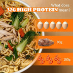 Healspot High Protein Instant Ramen (6 Cups) - 32g Plant-Based Protein, Non-Fried, Low Carb Low Fat, Non-GMO, Keto & Vegan Friendly (Golden-Chicken)