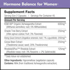 Hormone Balance for Women - Natural Mood Supplement - PMS Relief and Menopause Support | Featuring Clinically Studied KSM-66 Ashwagandha (90 Capsules)