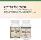 Citrus Bergamot Supplement, 1000mg, 60 Capsules - Supports Healthy Cholesterol & Triglyceride Levels - 1,000mg Servings (Bergamonte Standardization) by Double Wood
