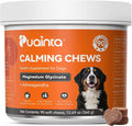 Dog Calming Chews – Magnesium Glycinate & Melatonin for Dogs, 4 Herbal Ingredients for Anxiety Relief, Stress & Travel Support, Chicken Flavor (90 Count)