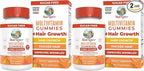 MaryRuth's Multivitamin + Hair Growth Gummies | with Lustriva® | Biotin 10000mcg | B Vitamins | Formulated for Thicker Hair, Wrinkles, Fine Lines, Skin Care | Ages 18+ | 30 Servings (Pack of 2)