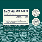 Triple Magnesium Softgels | Citrate, Malate, & Oxide | Highly Absorbable Magnesium Supplement for Digestion, Calm, Leg Cramps, & Sleep Support | 300mg Complex | Easy to Swallow Soft Gels | 60 Count