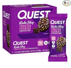 Quest Nutrition Frosted Cookies Twin Pack, Chocolate Cake, 1g Sugar, 11g Protein, 1g Net Carbs, Gluten Free, 16 Cookies
