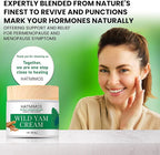Wild Yam Cream, 2oz Wild Yam Root Organic Cream, Hormone Balance, Support Perimenopause & Menopause Relief, Progesterone, Wild Yam Cream for Women & Men Unscented for All Skin Type
