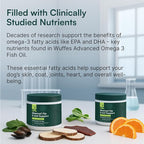 Wuffes Advanced Dog Hip and Joint Supplement with Glucosamine, Chondroitin, Omega 3, MSM, and Green Lipped Mussel, 30 Pork Flavored Chews for Large Dog Breeds