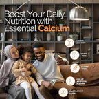 Zaytun Halal Calcium + Vitamin D3 for Bone Health, Boosts Calcium Absorption, 1 Per Day, Made in USA, Vegetarian, Halal Certified, 4 Month Supply