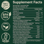 Alpha Gummies 10 in 1 for Men | 4000mg Himalayan Alpha Shilajit Gummies for Energy & Immune | 75% Fulvic Acid, 85+ Trace Minerals, Ashwagandha, Gokshura | No Added Sugar, Non-GMO, 60 Count (1)