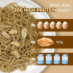 HealSpot High Protein Instant Ramen, 31g Plant Based Protein, Low Fat, Low Carb, Non GMO, Keto Friendly, Plant Based Dry Mixed Ramen, 6 Packs of Sesame Sauce Flavor