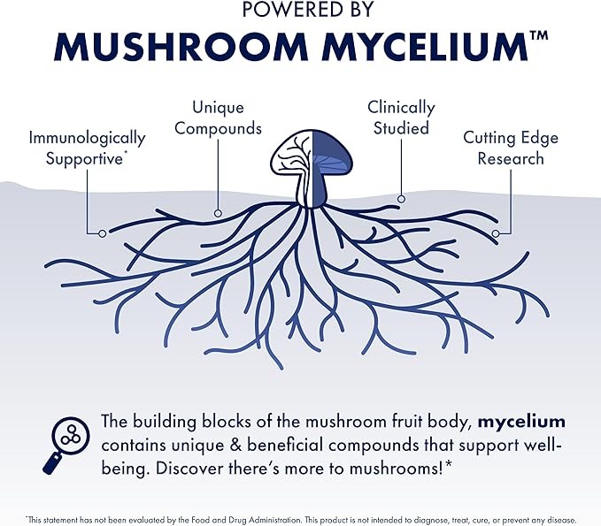 Host Defense MyCommunity Capsules - 17 Species Blend Mushroom Supplement for Immune Support - Herbal Aid with Lion's Mane, Reishi, Chaga, Cordyceps, Turkey Tail & More - 30 Capsules (15 Servings)*