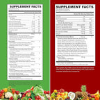 VITINITY Fruit and Veggies Supplement Gummies – Greens Gummies with Real Fruits & Vegetables – Vegan Fruit Gummies & Super Greens Gummies for Adults & Kids, 60 Count (30 Day Supply)