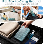 Daviky Pill Organizer 3X a Day, Weekly Pill Box 7 Day, Travel Pill Case with Large Containers, Pill Case for Vitamins, Medication, Supplements and Fish Oils