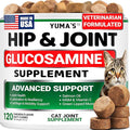 YUMA'S Cat Hip and Joint Health Supplement Chews – Advanced Glucosamine for Cats – MSM, Chondroitin & Omega-3 Salmon Oil – Supports Mobility, Joint Pain Relief, Cat Vitamins for Indoor & Outdoor Cats