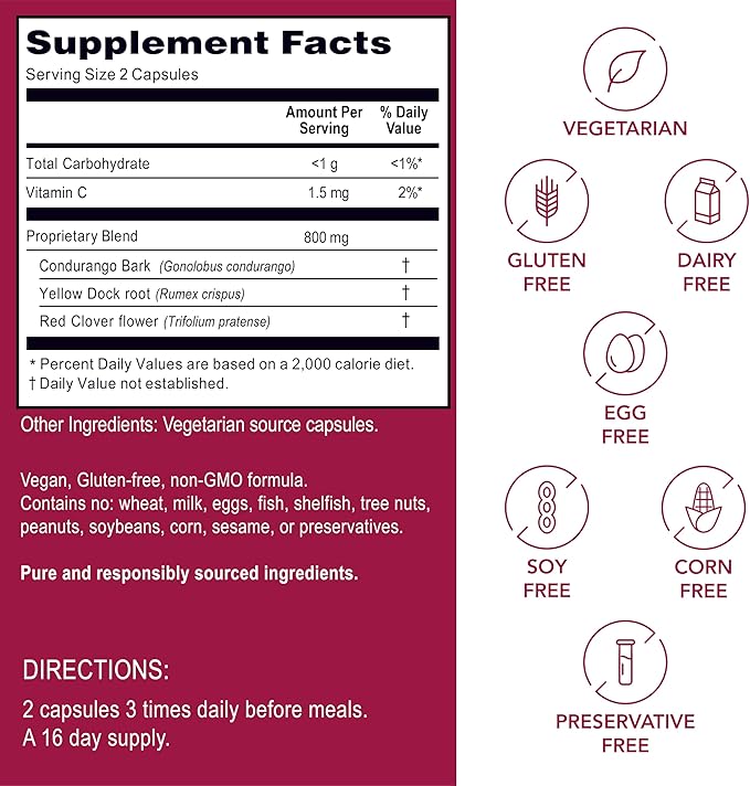 Kroeger Herb Products, Candida Formula #1, Detoxification for Natural Candida Cleanse, Helps Gut and Vaginal Health, Yeast Supplement, Candida Overgrowth, Non-GMO, Intestinal Supplement, Made in USA