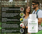 Caffeine Pills 100mg with L-Theanine & B12 – Natural Energy + Focus Supplement – Clean Energy Pills for Men & Women – Caffeine L Theanine Nootropic – 60 Vegan Capsules