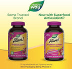 Nature's Way Alive! Women's Daily Gummy Multivitamins, 16 Vitamins & Minerals, Energy Metabolism*, Hair Skin & Nails*, Vegetarian, Mixed Berry Flavored, 150 Gummies (Packaging May Vary)