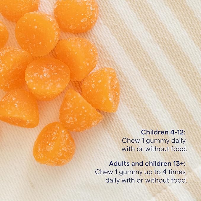 Trace Minerals Magnesium Gummies - Supports a Calm Mindset - Magnesium Chewables for Kids & Adults - Bone, Digestion, Heart Health & Immune Support - Peach Flavor - 120 Count (120 Servings)