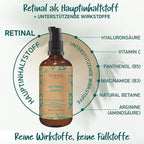 SOENA Retinol Serum for Face – The Best Retinol Form (Retinal) + 7 Active Ingredients = Hyaluronic Acid, Vitamin C, Niacinamide | Anti Aging Wrinkle & Fine Line Treatment – Made in Germany – 1.7 Fl Oz