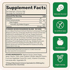 Fungies Multi Mushroom Gummies for Men & Women - Mushroom Supplement Includes Lion’s Mane, Cordyceps, Reishi, Chaga, Shiitake, Maitake & Turkey Tail - Gelatin-Free, Gluten-Free & Vegan Gummy Vitamins