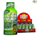 Vitamin Energy Focus+ Extra Strength Energy Shot Grape 10 Pack, 260mg Natural Caffeine, B-Vitamins, CoQ10, Amino Acids, Focus, Productivity & Clarity, Zero Sugar, Gluten-Free, 1.93 fl oz