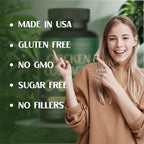 Chicken Collagen Type ii Capsules -Nutritional Supplement for Joint, Skin & Bone Support-Non-GMO, Anti-Aging Supplements with Hydrolyzed Collagen Peptides - 100 Capsules