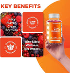 Vitamatic Zinc 50mg Gummies – 60 Vegan Gummies – Gluten-Free – 4 Pack