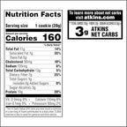 Atkins Chocolate Chip Protein Cookie, Protein Dessert, Rich in Fiber, 3g Net Carb, 1g Sugar, Keto Friendly, 4 Count