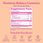 Amy Suzanne Hormone Balance Gummies for Women - Hormone Harmony for Mood, Energy, Bloating - Hormonal PMS, Perimenopause & Menopause Support - Red Raspberry Leaf & Black Cohosh - 60 Gummy Supplements