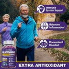 Simhould 3 Packs Glucosamine Chondroitin Gummies - 3000MG Extra Strength Joint Support Supplement with MSM & Elderberry, Flexibility, Antioxidant Immune Support Gummy for Adults, Men & Women