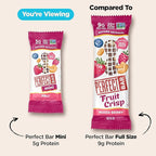 Perfect Bar Mini, PB&J Protein Bar, Protein Snack, Snack Bar, Gluten Free, Soy Free, Non GMO, No Sugar Alcohols, 1.5 Ounce Bar, 18 Count