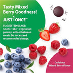 Rainbow Light Womens One + Multivitamin Gummies | 60 Count | Supports Cellular Energy & Antioxidant Health | Mixed Berry Flavor | with Real Food Nutrients, B Vitamins & Probiotics