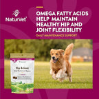 NaturVet Hip & Joint Soft Chew (Bag) 120 ct