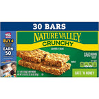 Nature Valley Crunchy Granola Bars, Oats 'n Honey, 30 Ct, 22.35 oz (15 Pouches)