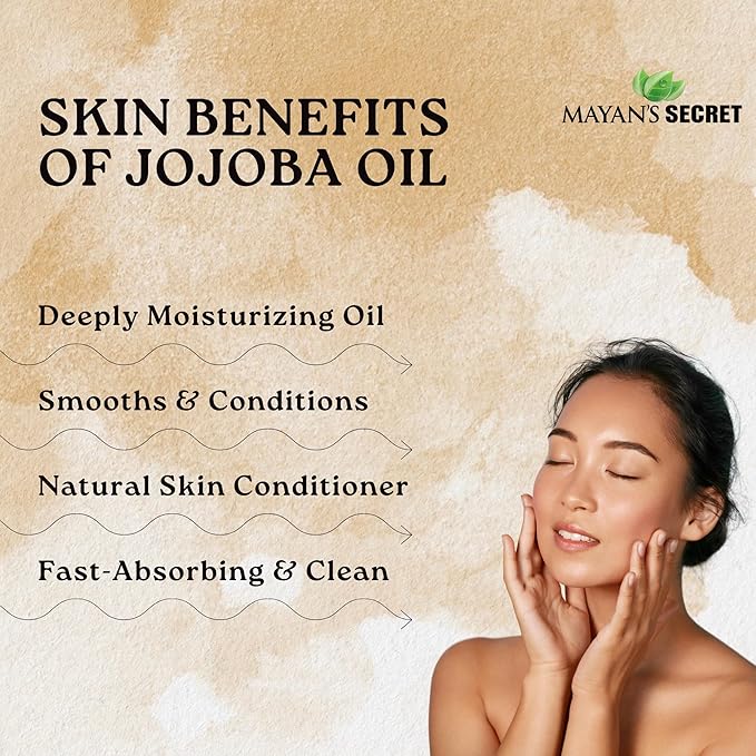 Pure Carrier and Essential Oils for Skin Care, Hair, Body Moisturizer for Face-Anti Aging Skin Care (Jojoba Oil Organic, 4oz)