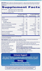 Emergen-C Immune Plus Crystals, On-The-Go Immune Support Supplement with Vitamin C, Vitamin D, B Vitamins, Zinc and Manganese, Berry Lemonade - 28 Stick Packs