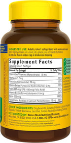 Nature Made Super B Complex Vitamins for Women and Men, Dietary Supplement for Energy Metabolism Support, Super Vitamin B Complex, 160 Softgels, 160 Day Supply
