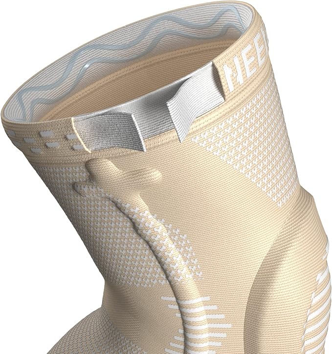 NEENCA Professional Knee Brace for Pain Relief, Medical Knee Support with Patella Pad & Side Stabilizers, Compression Knee Sleeve for Meniscus Tear, ACL, Joint Pain, Runner, Workout (Beige, Medium)