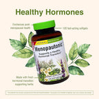 Herbs Etc. Menopautonic Softgels - Essential Supplement for Women - Hormonal Transition Support Supplement - Offers Menopausal Support with Dong Quai & Motherwort - 120 Softgels (120 Servings)