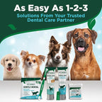 Vet's Best Finger Dental Wipes for Dogs & Cats–Oral Care Wipes for Teeth Cleaning, Fresh Breath, and Tartar Control – Gentle Finger Pads for Pet Dental Hygiene and Plaque Removal,50 Count(Pack of 2)