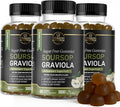 Soursop Leaves & Soursop Fruit Gummies - Sugar Free Soursop Graviola Gummies - 3000mg Soursop Extract - 3 Pack Graviola Supplement - Soursop Fruit and Leaf - 60ct - Non-GMO – Vegan Friendly