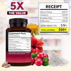 NEW AGE D-Mannose with Cranberry & Hibiscus - High Strength for Urinary Tract Health - Supplement for Women - Bladder, Liver & Microflora Support - Made in USA - Vegan, 120 Capsules