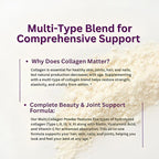 Micro Ingredients Multi Collagen Peptides Powder, 1lb – Hydrolyzed Type I,II,III,V,X with Biotin, Hyaluronic Acid, Vitamin C – Unflavored Collagen for Women & Men, Easy Dissolve, 41 Servings