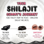 OH MY CHEWY Pure Himalayan Shilajit Gummies - High Potency Gold Grade Resin - Energy Boost and Immune Support for Men and Women with Ashwagandha and Shatavari - 120 Gummy - Strawberry & Banana