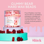 Sliick Hard Wax Beads for Hair Removal, Gummy Bears – Stripless Wax Beads for Face, Body & Sensitive Skin, 8 oz