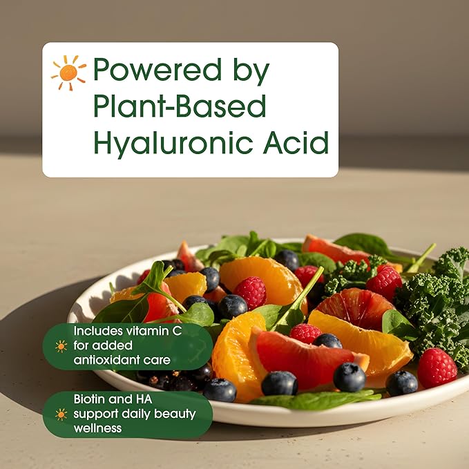 NatureBell Hyaluronic Acid 250mg - 240 Capsules - 250mg Hyaluronic Acid, 5000mcg Biotin & 25 mg Vitamin C - Supports Skin, Hair, Bone, Eye & Joint Health*