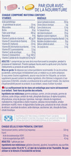 NESTLÉ Materna Prenatal Multivitamin with DHA Supplement | Folic Acid | 60 tablets + 60 DHA soft gels