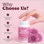 Pretty Privates Vaginal Probiotics for Women - Vaginal Health - PH Balance from a Probiotic Supplement - Not a Suppository - 60ct